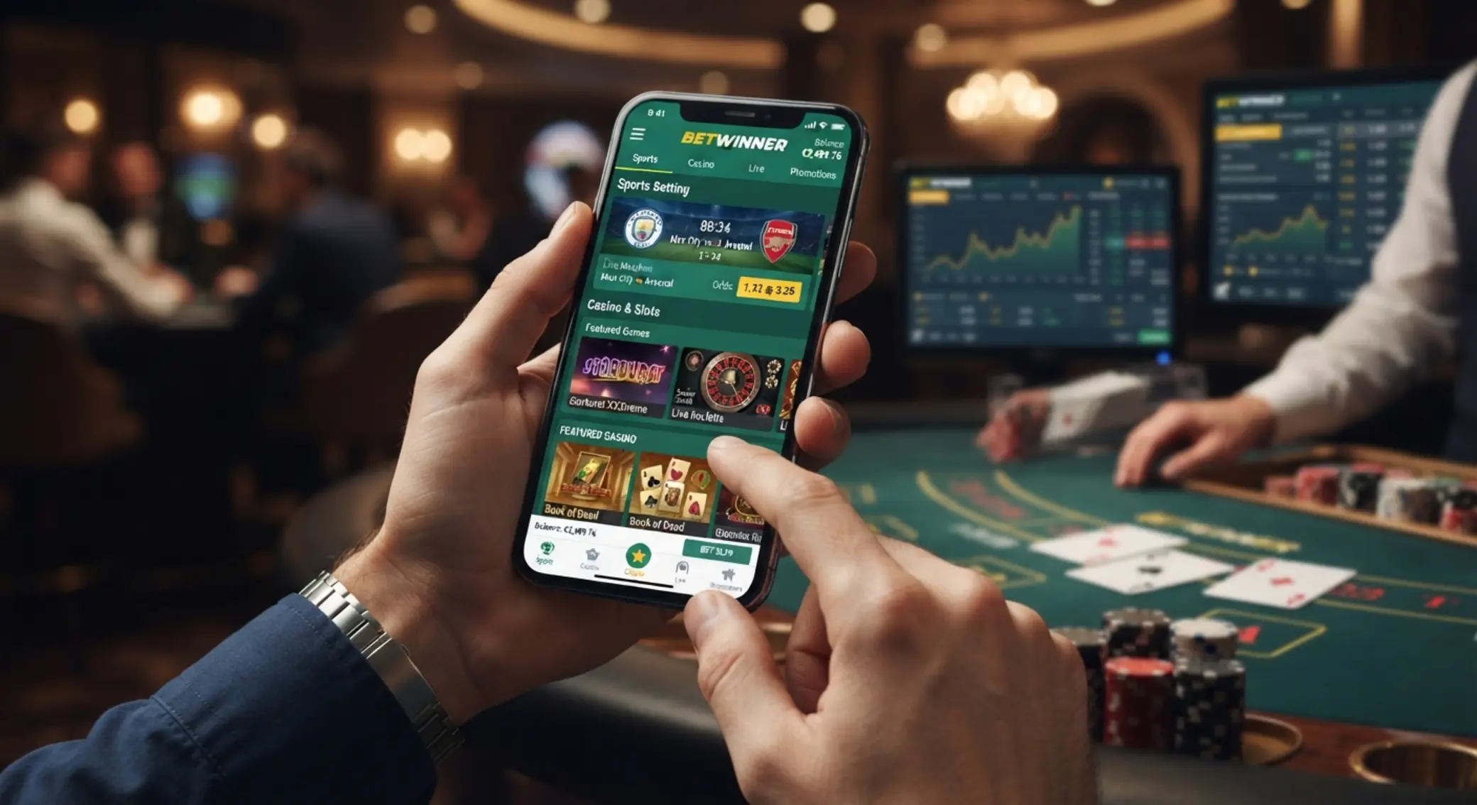 Mobilon futó online kaszinó és sportfogadás felület
