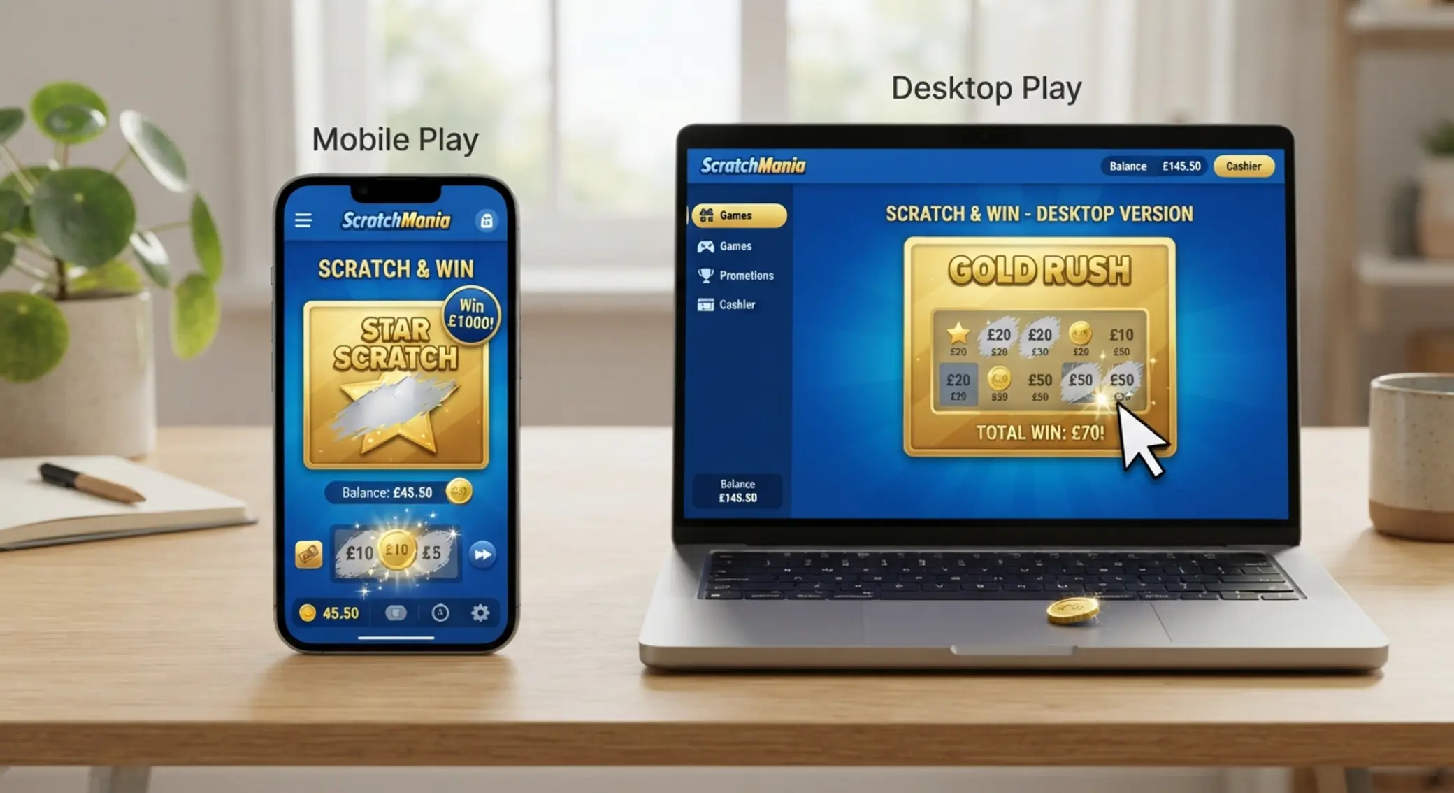 Mobil vs asztali kaparós sorsjegy Mobil és asztali online kaparós sorsjegy összehasonlítása